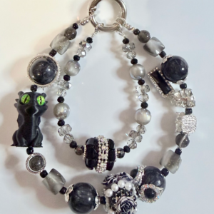 Black Dragon Phone Charm